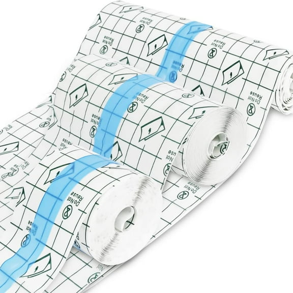 3 Packs Tattoo Aftercare Waterproof Bandage, STONCEL Transparent Stretch Adhesive Film Dressing, Second Skin Wound Healing Protective Tape for Plastic Cover, Recovery, Keep Wound, Protective Shield