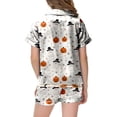 thumbnail image 4 of 12-13 Years Teen Halloween Pajama Set Long Sleeve Pants Sleepwear Outfits Halloween Pajama Set Princess Pajamas, 4 of 5