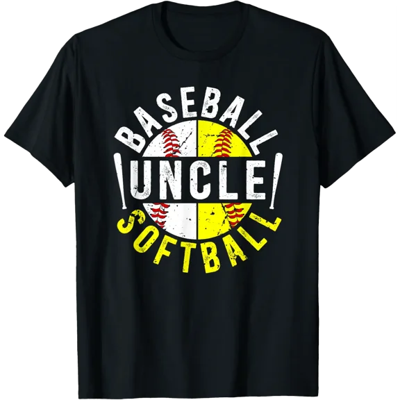Baseball Softball Uncle Of Softball Baseball Player T-Shirt Size S-5XL