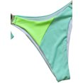 thumbnail image 4 of Qiylii Women Bikini Set, Contrast Color Rhinestone Strapless Bra with Low Waist Briefs Bathing Swimsuit, 4 of 5