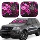 thumbnail image 1 of Fotbe Pink Blossoms Butterfly Juego de 2 Piezas de Parasoles para Parabrisas | Bloqueador Solar para Auto | Accesorios Plegables para Protección Solar Interior-Large, 1 of 6