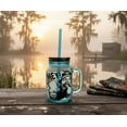 thumbnail image 6 of Duck Commander Si Hey 16oz Blue Mason Jar Mug w/ Straw, 6 of 7