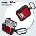 thumbnail image 5 of Duo Shield Secure Lock Designed For AirPods 3rd Gen With Hook, Red/Black, 5 of 7