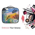 thumbnail image 6 of FORMRS Travel Makeup Bag Large Capacity Train Case Cosmetic Organizer with Adjustable Dividers, Colorful Landscape, 6 of 8