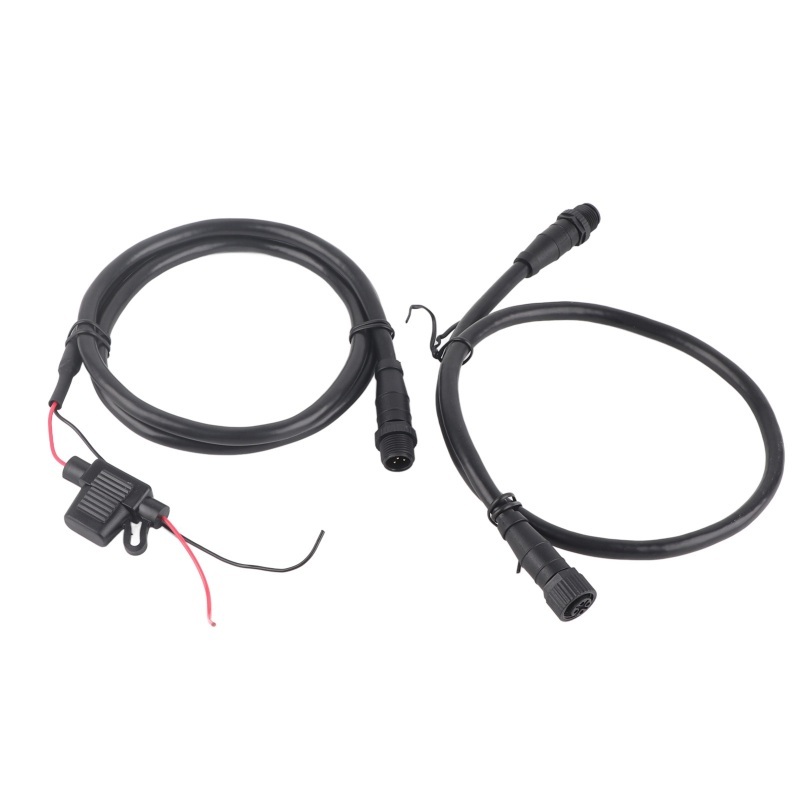 For NMEA 2000 Starter Kit 1m Marine Power Cable with Fuse Male Female Terminator T Connector for Lowrance Networks