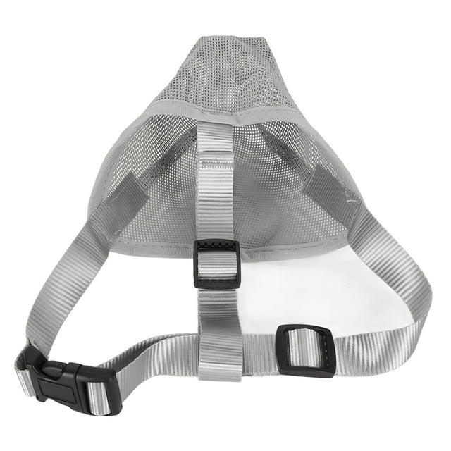 Dog Muzzle, Adjustable Breathable Mesh Soft Pet Mesh Muzzle For Outdoor Training Gray