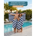 thumbnail image 2 of Casa Platino Beach Towel Set of 2, Light Weight, Quick Dry Towel, Large Beach Towels 30"x60", Beach Towel Set - Blue, 2 of 8