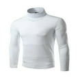 thumbnail image 1 of PENGXIANG Men Solid Color Turtleneck Long Sleeve Slim Fit Sweater Pullover, 1 of 4