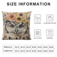 thumbnail image 5 of PHYHOO Cute Bird Owl Wreath Decorative Throw Pillow Covers Rustic Farmhouse Animal with Roses Flower Garland Pillow Cushion Case Cover Home Sofa Decor Pillowcase White, 5 of 5
