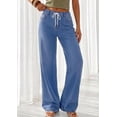 thumbnail image 3 of PRETTYGARDEN Womens Wide Leg Jeans High Waisted Stretchy Baggy Straight Leg Drawstring Trendy Denim Pants Summer, 3 of 8