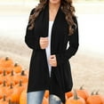 thumbnail image 2 of yocbz Cardigans for Women Trendy Women's Cardigan Sweater Long Sleeve Lightweight Fall Outerwear Outfits Black,Size for S, 2 of 4