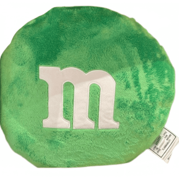 M&M's World Green Pillow M New with Tags