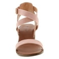 thumbnail image 4 of Top Moda Vision-75 Women's Ankle Wrap Adjustable Buckle Stacked Chunky Heel Sandal, 4 of 4