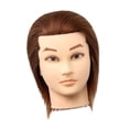 thumbnail image 5 of Vaveren Hair Mannequin Head Portable Doll Head for Braiding Hairdresser Hair Styling Brown, 5 of 8