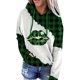 thumbnail image 3 of Sudadera con capucha con cordón para el día de San Patricio para mujer, sudadera con capucha de trébol estampada de manga larga para mujer, 3 of 5