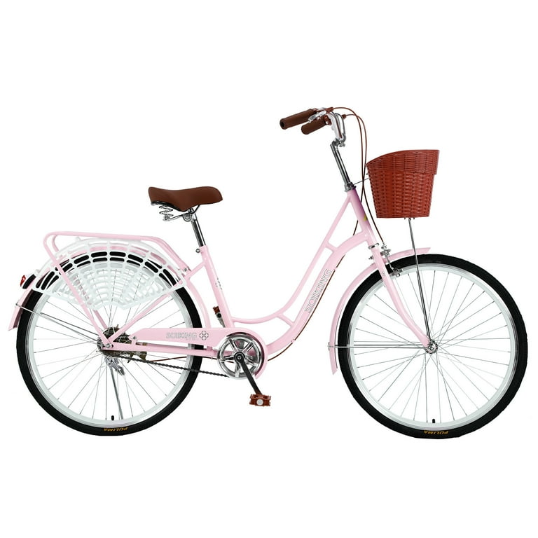 26 Inch Womens Comfort Bikes Beach Cruiser Bike Single Speed Bicycle Comfortable Bicycle Ship from USA