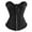 Black, variant on JFGHDG Women Corset Medieval Corset Overbust Corset with Straps Waist Corset Cute Corset Women Corset Black L