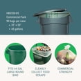 thumbnail image 3 of 39 gal Trash Bags, 35 in x 50 in, Extra Heavy-Duty, 0.85 mil, Green HB3550-8, 3 of 5