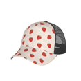 thumbnail image 7 of Picia Hand Drawn Strawberry Pattern Trucker Hat,Baseball Cap,Sun Protection Cap,Stylish Headwear,Leisure Cap,Outdoor Sports Cap, 7 of 7