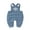 Blue, variant on Bagilaanoe Newborn Baby Girl Boys Knitted Jumpsuit Snowflake Letters Print Sleeveless Bodysuit Overalls 3M 6M 9M 12M 18M Infant Ribbed One Piece Romper