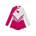 thumbnail image 4 of iEFiEL Kids Girls Tulle Figure Ice Roller Skating Ballet Dance Leotard Dress, 4 of 6