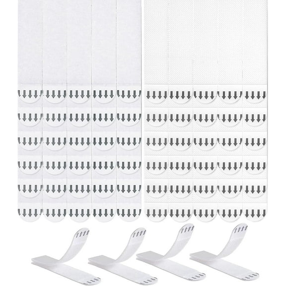 Heavy Duty Picture Hanging Strips, 32 Pairs (64 Strips) Frame Hangers Without Nails for Wall