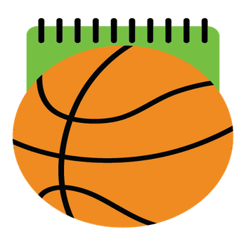 Little Pear Note Pad - Basketball