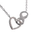 thumbnail image 3 of Collar con Dije de Corazón e Infinito LuckyLy acero inoxidable UNITALLA, 3 of 8