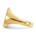 thumbnail image 3 of 14K Yellow Gold Ring Band Signet 14.5x13.5mm Open Back Men's, Size 6, 3 of 5