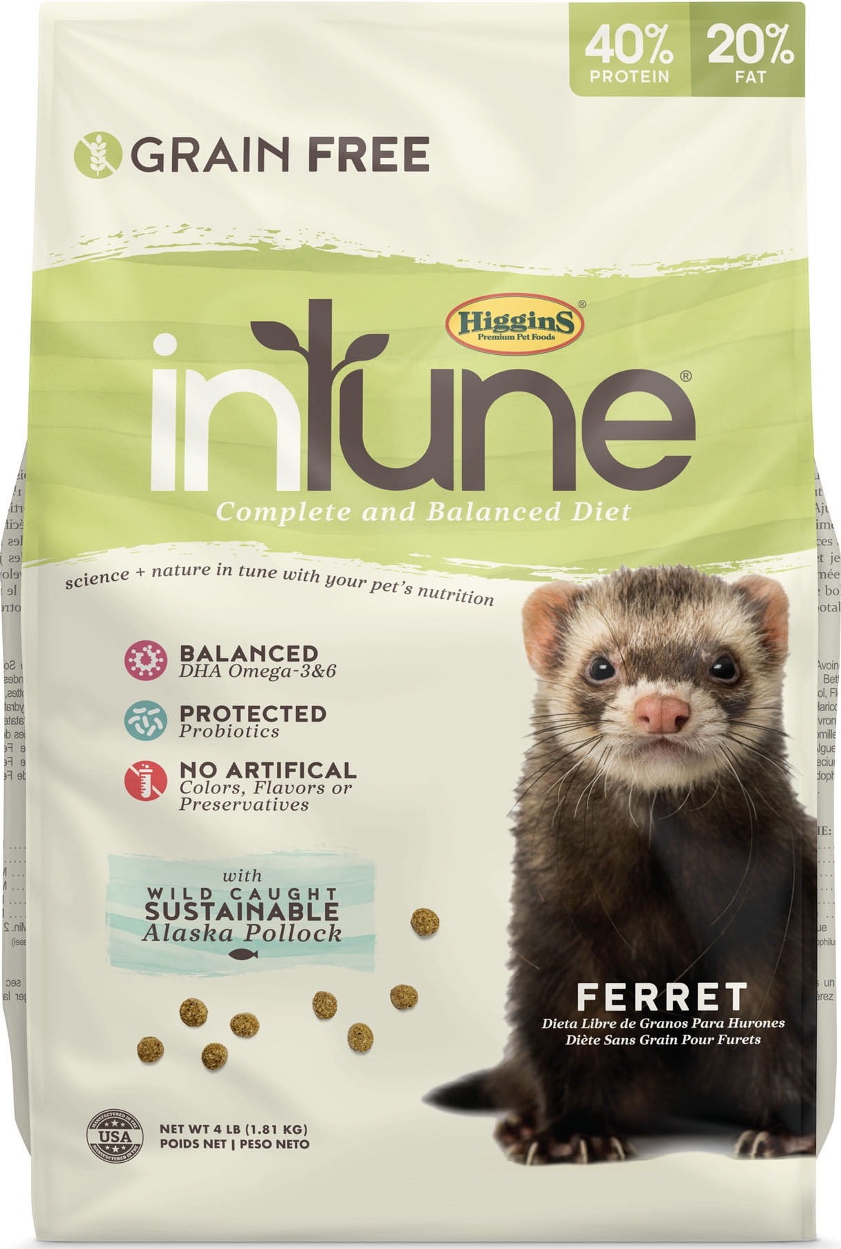 Higgins Premium Pet FoodsIntune Complete And Balanced Diet For Ferrets