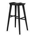 thumbnail image 5 of 30" Black Solid Wood Bar Stool, 5 of 7