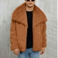 thumbnail image 2 of Men’s Faux Fur Cardigan Jacket Fluffy Lapel Collar Long Sleeve Zip Up Fall Winter Warm Fleece Lined Soft Fashion Outerwear Coat, 2 of 7