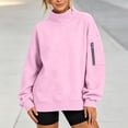 thumbnail image 5 of Kezqiaxn Womens Crewneck Sweatshirt Fashion Long Sleeve Fall Casual Pullover Tops with Pockets Sweatshirts for Women, 5 of 7