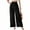 Black, variant on IDALL Wide Leg Pants Woman Lounge Pants Women Women Casual Palazzo Pants Boho Wide Leg Pants High Elastic Waist Summer Loose Beach Travel Vacation Baggy Pants Womens Pants Beige L