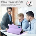thumbnail image 6 of Designed for iPhone XR Wallet Case, with Card Slots Strong Magnetic Closure PU Leather Flip Fold Shockproof Kickstand Durable Purse Flip Case for iPhone XR - Purple, 6 of 7