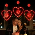 thumbnail image 2 of SNNROO Valentines Day Decor, 3 Pack Red Heart-Shaped Love Window Lights with Suction Cup, Timer Function & Slow Fade Mode Battery Operated Romantic Lights for Valentine's Day(C), 2 of 7