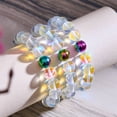thumbnail image 5 of Rainbow Supernova | Unicorn Silver | Galaxy Glass Statement Bracelet, 5 of 5