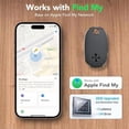 thumbnail image 2 of Air Tracker Tags-2 Pack, Bluetooth Tracker Works with Apple Find My APP (iOS Only), Keys Finder and Item Locator for Luggage, Backpack, Suitcases, Replaceable Battery, IP67 Waterproof Tracking Tag, 2 of 8