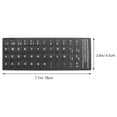 thumbnail image 3 of KAKOWELY Keyboard Cover 10Pcs Universal Foreign Language Keyboard Stickers Keyboard Protector PC Layout7.09"X2.56"X0.2", 3 of 5