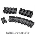 thumbnail image 6 of City Trains Flexible Tracks Forked Straight Curved Soft Rails Track Switch Building Block Bricks Kids DIY High-tech Creative Toy, 6 of 10