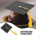 thumbnail image 3 of Hemoton 50 Set Graduation Cap Toppers Graduation Party Decorations Mini Cap Bottle Decor Chocolate Caps Cake Decorations Party Favors, 3 of 7