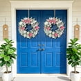 thumbnail image 6 of Easter Decoration Artificial Wreaths for Outdoor, Flower Door Wreath Elegant Home Decor, Spring Wreaths for Windows Wall Hanging Ornament, 6 of 6