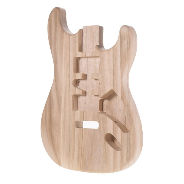Esquirla Guitare Inachevée Corps Poli Bois Sycomore pour ST Guitare Bricolage Matériel Luthier