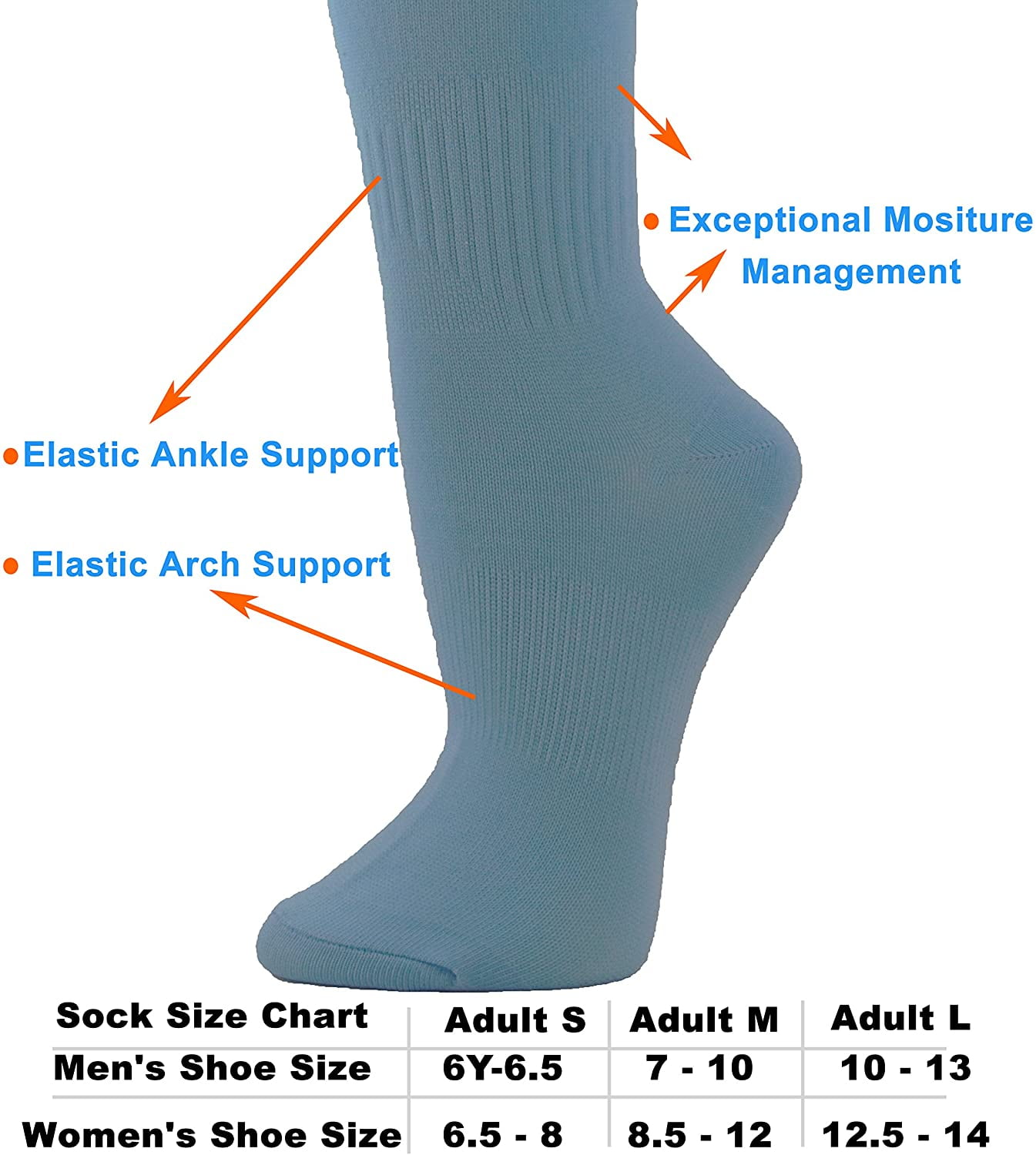 Couver Affordable Polyester Soccer Knee High Socks Sports Team Socks