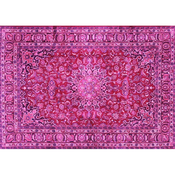 Ahgly Company Indoor Rectangle Persian Pink Traditional Area Rugs, 2' x 5'