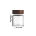 thumbnail image 3 of Glass Food Storage Jar with Airtight Maple Wood Lid for Coffee, Tea, Snacks, and Pantry Organization, 3 of 6