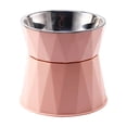 thumbnail image 2 of BotaniNest Large Capacity Elevated Stainless Steel Bowl With Triangular Pattern For And Cats, 2 of 6