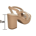 thumbnail image 3 of Sandalias Modare Mujer Maquillaje Plataforma 9cm beige 23, 3 of 10