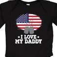 thumbnail image 4 of Inktastic I Love My Daddy Military Son Daughter Boys or Girls Long Sleeve Baby Bodysuit, 4 of 5