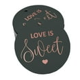 thumbnail image 1 of Inkdotpot Pack Of 50 Love Is Sweet Wedding Favor Paper Tags Craft Real Rose Gold Foil Hang Tags, 1 of 7